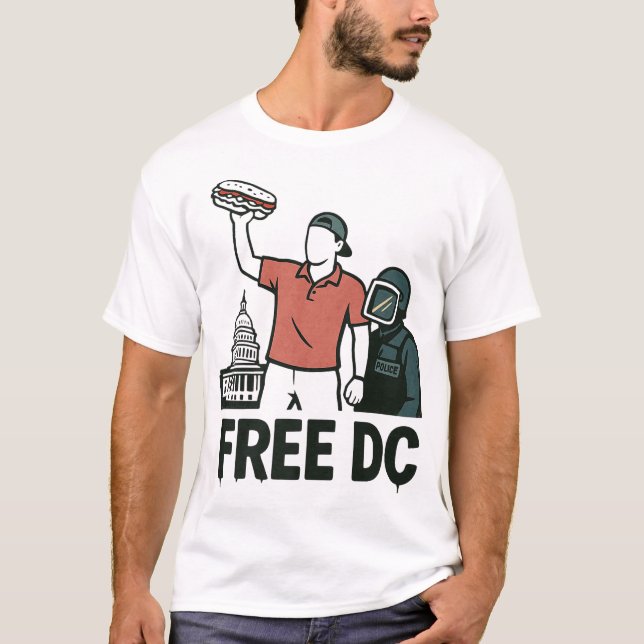 Dc Sandwich Guy the Sandwich Guy Free Dc T Shirt (Framsida)