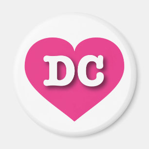 DC Shock rosa Heart - I kärlek DC Magnet