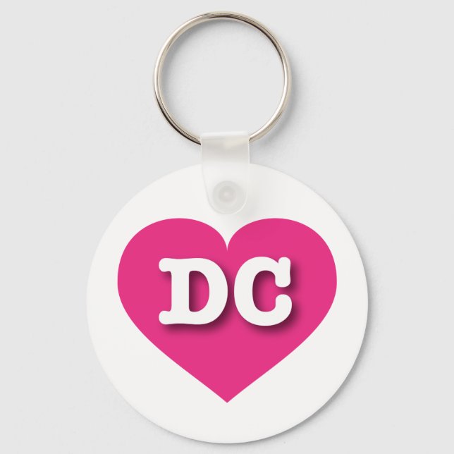 DC Shock rosa Heart - I kärlek DC Nyckelring (Framsida)