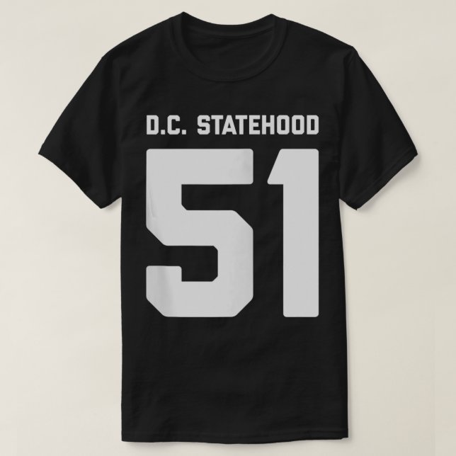 DC Statehood 51 Zip  T Shirt (Design framsida)