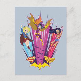 DC Super Hero Girls Trio Vykort