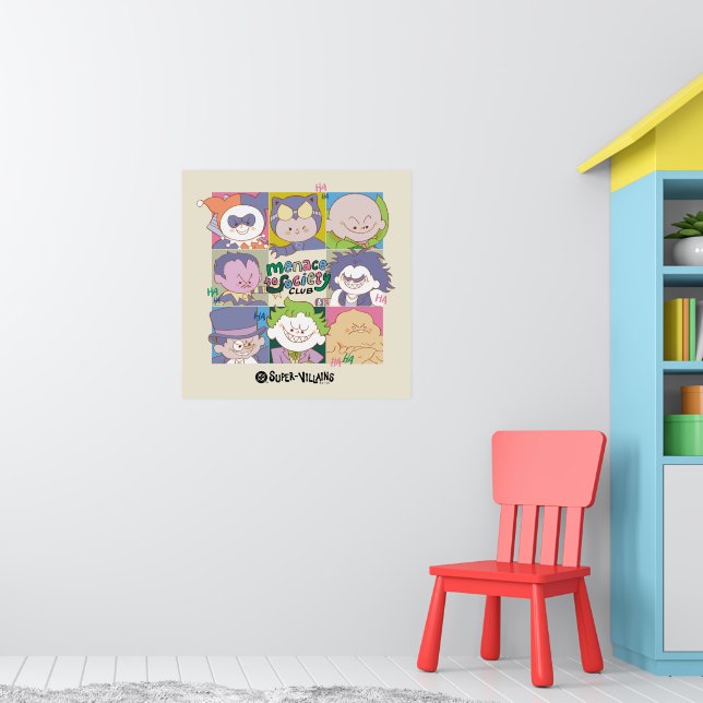 DC Super-Skurk Hotar Mot Samhället Klubb Grafisk Poster (Barnkammare 1)