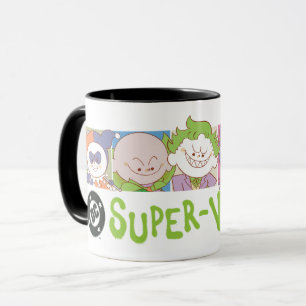 DC Super-Skurkarnas Tecknade Lineup Mugg