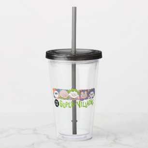DC Super-Skurkarnas Tecknade Lineup Take Away Mugg