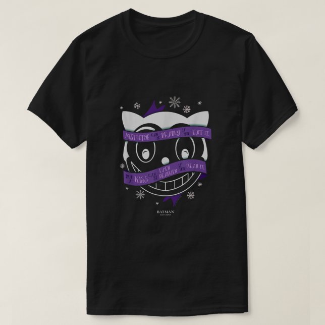 DC-Tecknader Batman returnerar Mistletoe Cat T Shirt (Design framsida)
