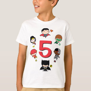 DC-Tecknader   Justice League - Chibi Birthday T-shirt