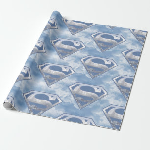 DC-Tecknader   Superman   Cityscape-Logotyp Presentpapper