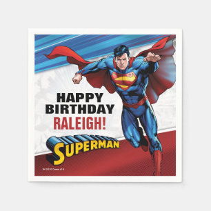 DC-Tecknader   Superman - födelsedag Pappersservett