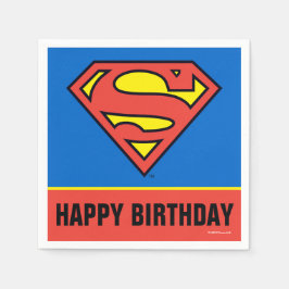 DC-Tecknader | Superman | Klassisk Logotyp Pappersservett