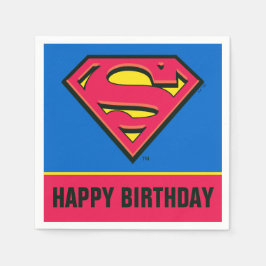 DC-Tecknader | Superman | Klassisk Logotyp Pappersservett