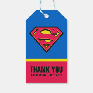 DC-Tecknader   Superman   Klassisk Logotyp Presentetikett