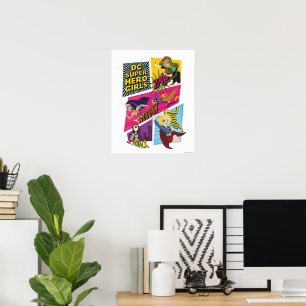 DC Toppen Hero Girls åtgärdspaneler Poster