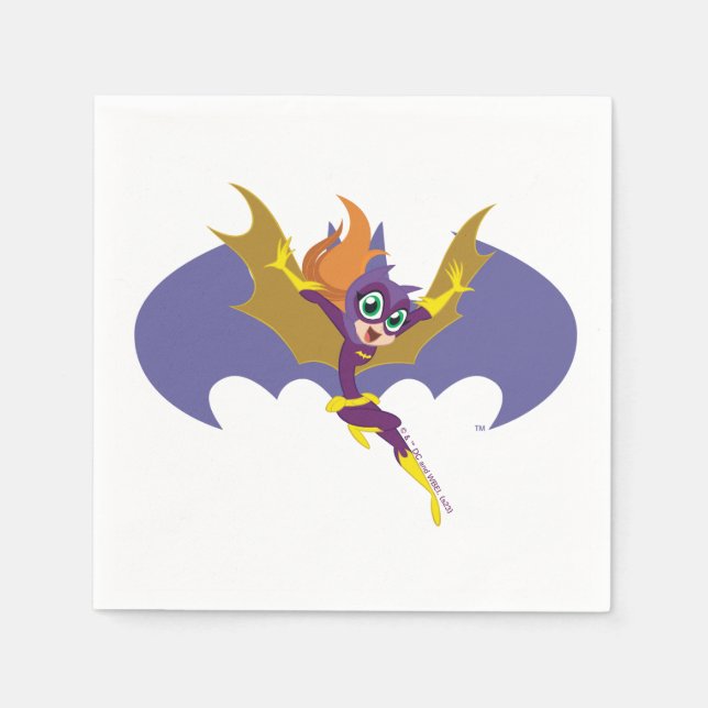 DC Toppen Hero Girls Batgirl Pappersservett (Framsidan)