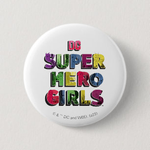 DC Toppen Hero Girls City Lettering Knapp