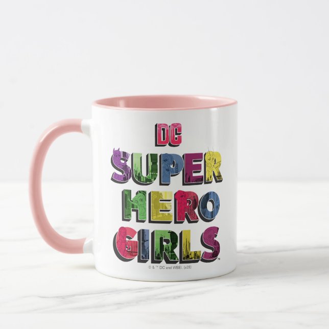 DC Toppen Hero Girls City Lettering Mugg (Vänster)
