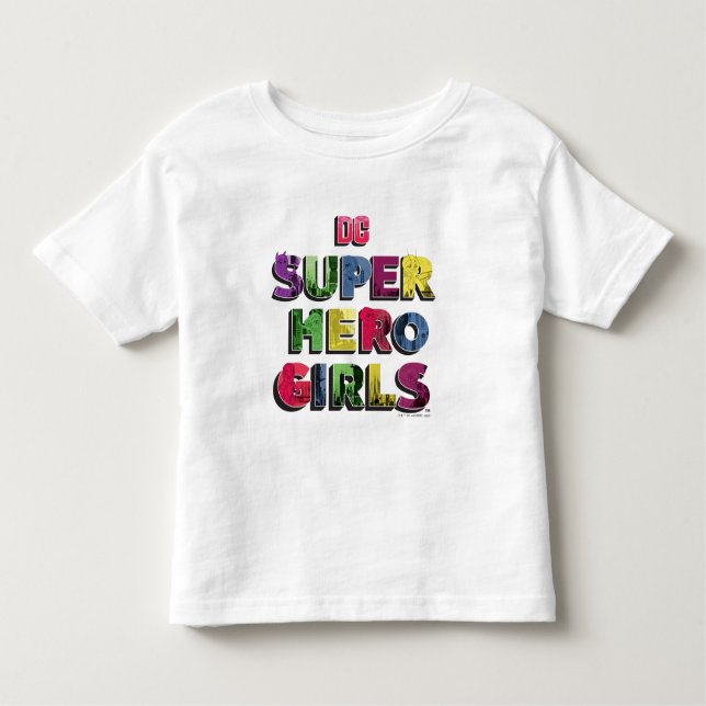 DC Toppen Hero Girls City Lettering T Shirt (Framsida)