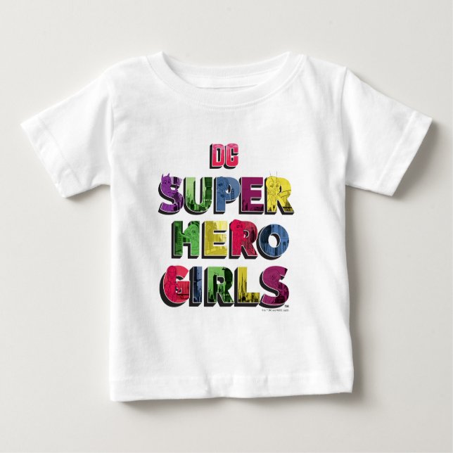 DC Toppen Hero Girls City Lettering T Shirt (Framsida)