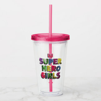 DC Toppen Hero Girls City Lettering Take Away Mugg