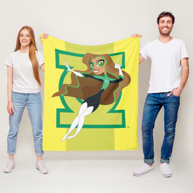 DC Toppen Hero Girls Grönt Lantern Fleecefilt (På plats)