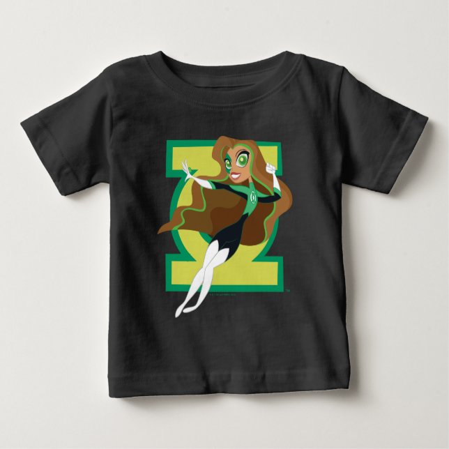 DC Toppen Hero Girls Grönt Lantern T Shirt (Framsida)