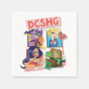 DC Toppen Hero Girls-kvartetten Pappersservett