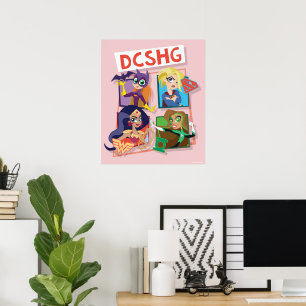 DC Toppen Hero Girls-kvartetten Poster