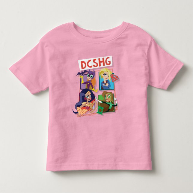 DC Toppen Hero Girls-kvartetten T Shirt (Framsida)