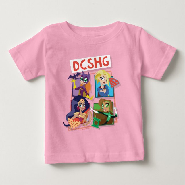 DC Toppen Hero Girls-kvartetten T Shirt (Framsida)
