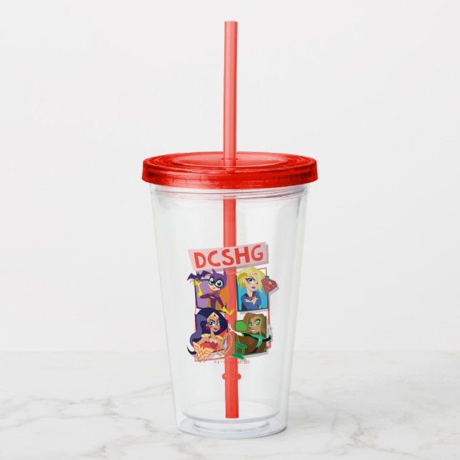 DC Toppen Hero Girls-kvartetten Take Away Mugg (Framsida)