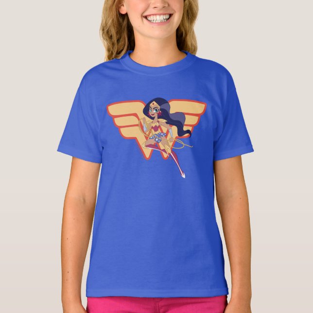 DC Toppen Hero Girls  kvinna T Shirt (Framsida)