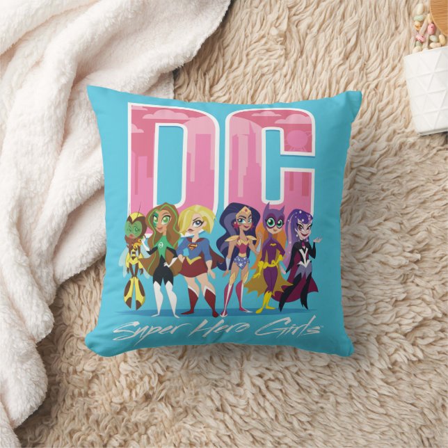 DC Toppen Hero Girls Lineup Kudde (Filt)