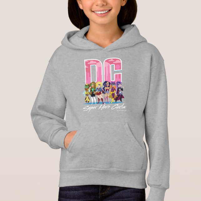 DC Toppen Hero Girls Lineup T Shirt (Framsida)