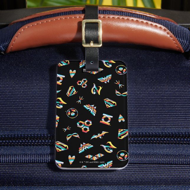 DC Toppen Hero Girls Rainbow Icon Mönster Bagagebricka (Framsida Insitu 2)