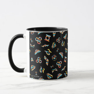 DC Toppen Hero Girls Rainbow Icon Mönster Mugg