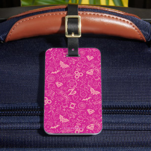 DC Toppen Hero Girls Rosa Icon Mönster Bagagebricka