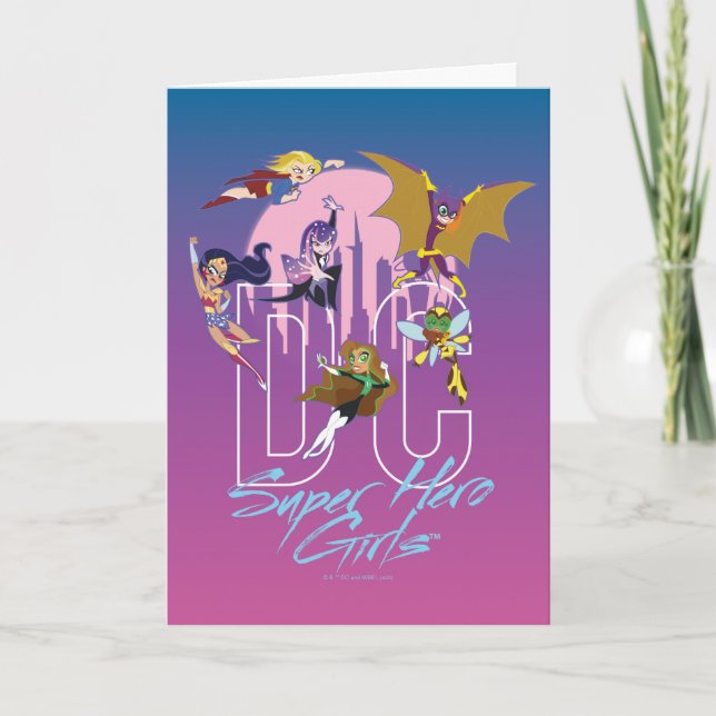 DC Toppen Hero Girls Skyline Kort (Framsida)