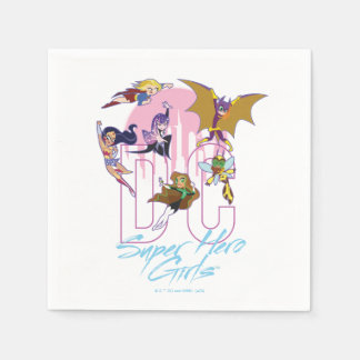DC Toppen Hero Girls Skyline Pappersservett