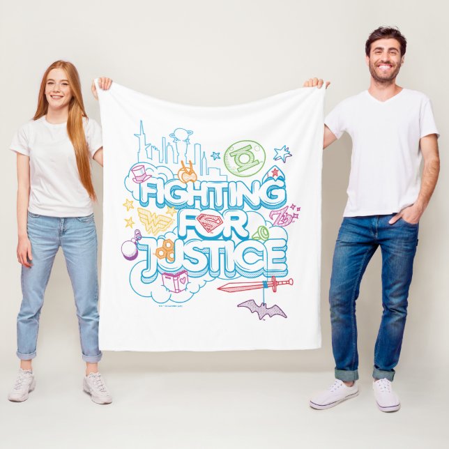 DC Toppen Hero Girls som kämpar för rättvisa Fleecefilt (På plats)