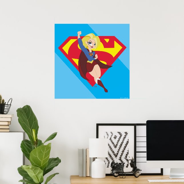 DC Toppen Hero Girls Supergirl Poster (Hemmakontoret)