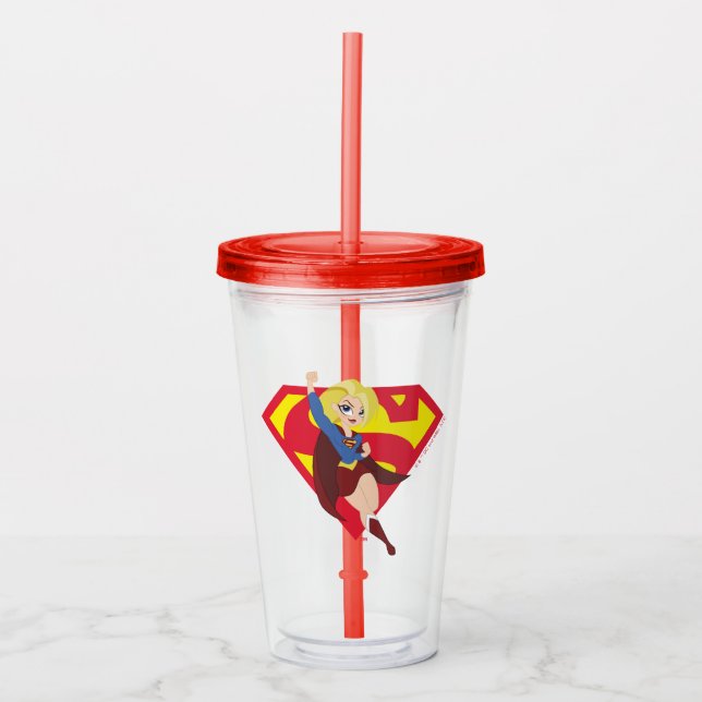 DC Toppen Hero Girls Supergirl Take Away Mugg (Framsida)