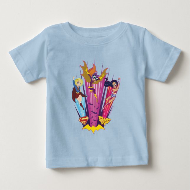 DC Toppen Hero Girls Trio T Shirt (Framsida)