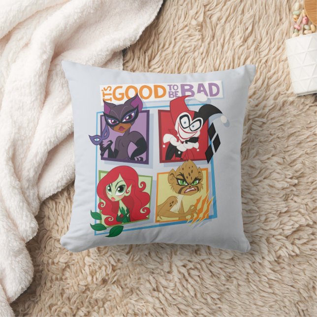 DC Toppen Villain Girls, det är Bra att vara dålig Kudde (Filt)