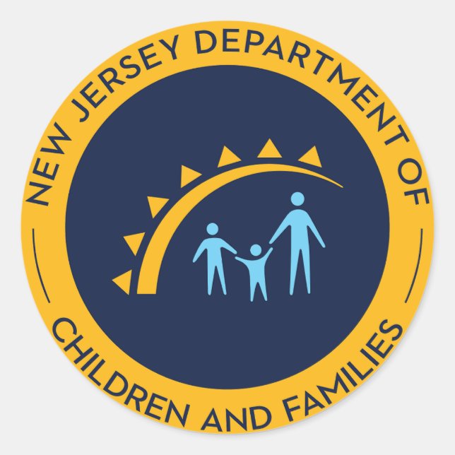 DCF-förseglingsetikett Runt Klistermärke (Framsida)