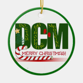 DCM DOKTOR CHIROPRAKTISK LÄKEMEDEL CHRISTMAS JULGRANSPRYDNAD KERAMIK