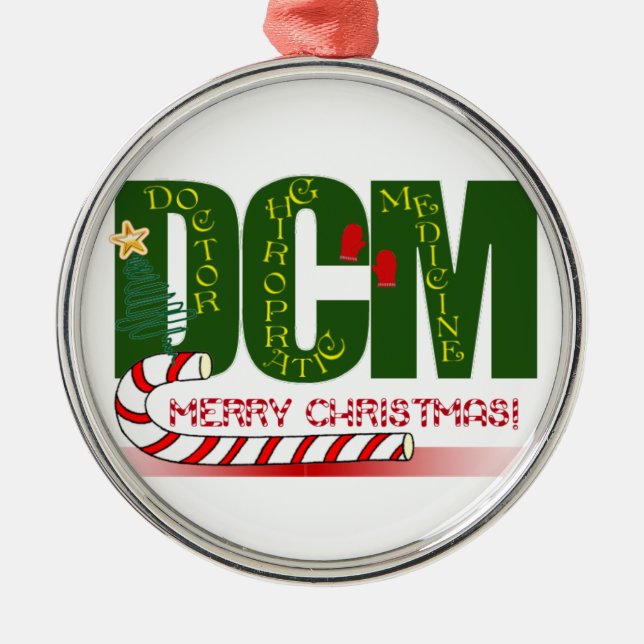 DCM DOKTOR CHIROPRAKTISK LÄKEMEDEL CHRISTMAS JULGRANSPRYDNAD METALL (Framsidan)