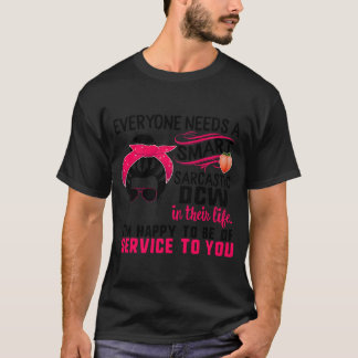 DCW Nurse Smart Sarcastic Messy Bun Nurses Week T Shirt