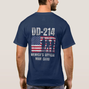 Dd214 Americas Officiell Man-kort - roligt militär T Shirt