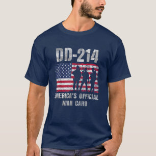 Dd214 Americas Officiell Man-kort - roligt militär T Shirt