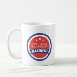 DD-214 Alumni-arméns veteranska militära Pension M Kaffemugg