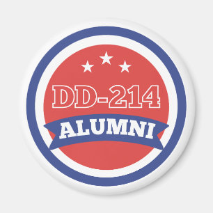 DD-214 Alumni-arméns veteranska militära Pension Magnet